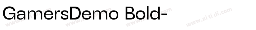 GamersDemo Bold字体转换